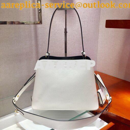 Replica Prada Matinée Small Handbag 1BA251 White 8