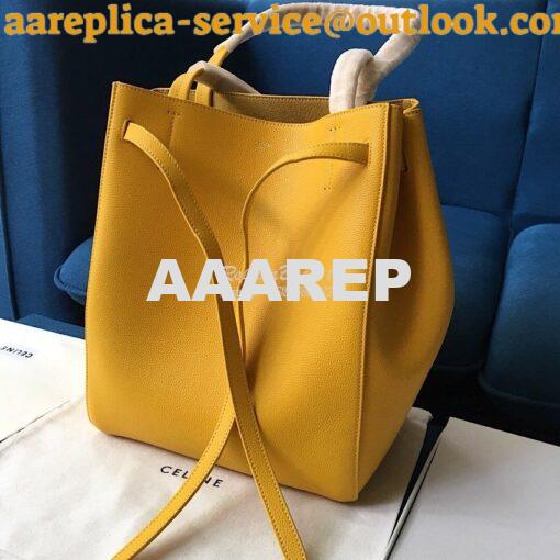 Replica Celine Small Cabas Phantom In Soft Grained Calfskin 189023 Yel 3