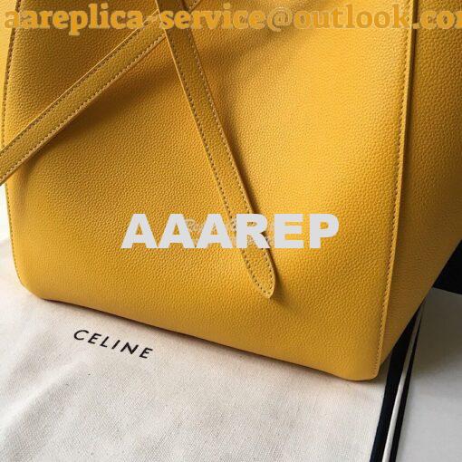 Replica Celine Small Cabas Phantom In Soft Grained Calfskin 189023 Yel 5