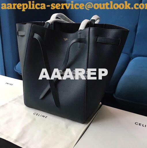 Replica Celine Small Cabas Phantom In Soft Grained Calfskin 189023 Nav 2