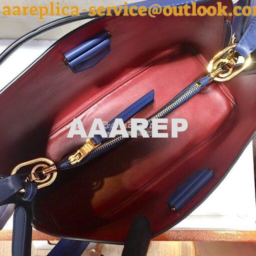 Replica Prada Matinée Handbag 1BA249 Navy 5