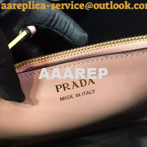 Replica Prada Matinée Small Handbag 1BA251 Powder Pink 7