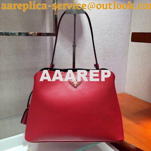 Replica Prada Matinée Handbag 1BA249 Red 3