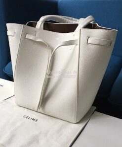 Replica Celine Small Cabas Phantom In Soft Grained Calfskin 189023 Whi