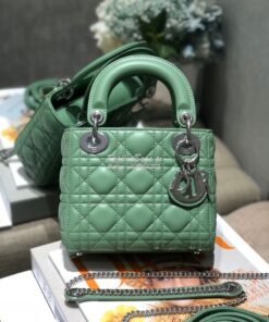 Replica Christian Dior Lady Dior Quilted in Lambskin Leather Bag Minty