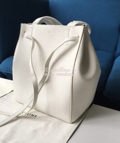 Replica Celine Small Cabas Phantom In Soft Grained Calfskin 189023 Whi 2