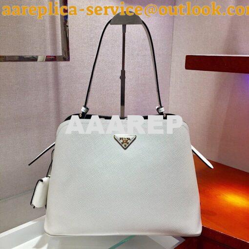 Replica Prada Matinée Handbag 1BA249 White 2