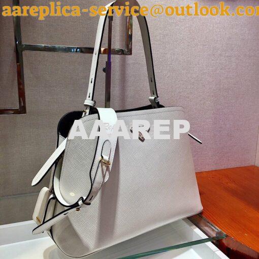 Replica Prada Matinée Handbag 1BA249 White 3