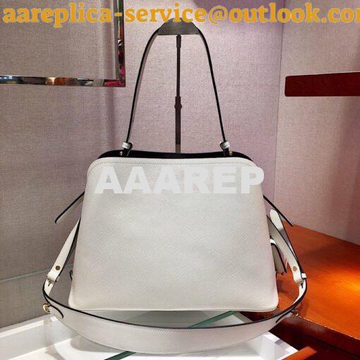 Replica Prada Matinée Handbag 1BA249 White 4