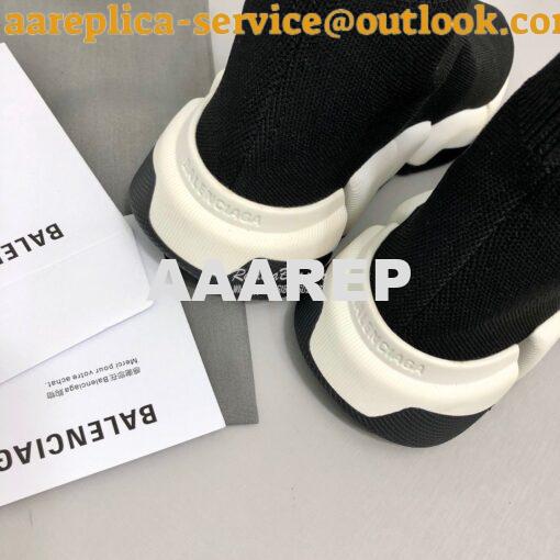 Replica Balenciaga Speed 2.0 Sneaker 617196 Black White 8