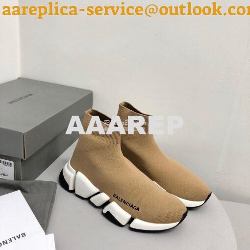 Replica Balenciaga Speed 2.0 Sneaker 617196 Beige 2