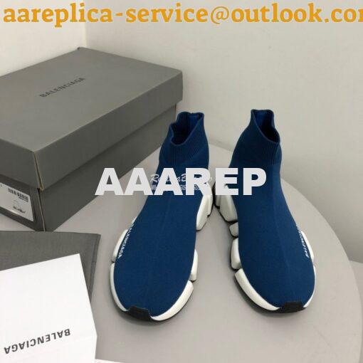 Replica Balenciaga Speed 2.0 Sneaker 617196 Blue