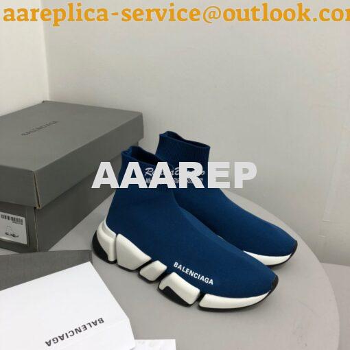 Replica Balenciaga Speed 2.0 Sneaker 617196 Blue 2