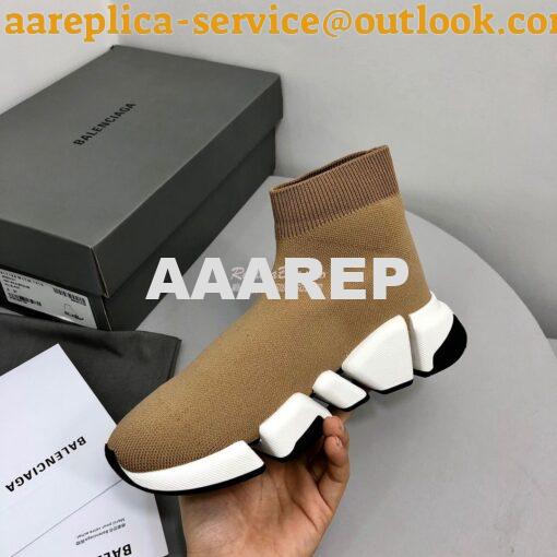 Replica Balenciaga Speed 2.0 Sneaker 617196 Beige 6