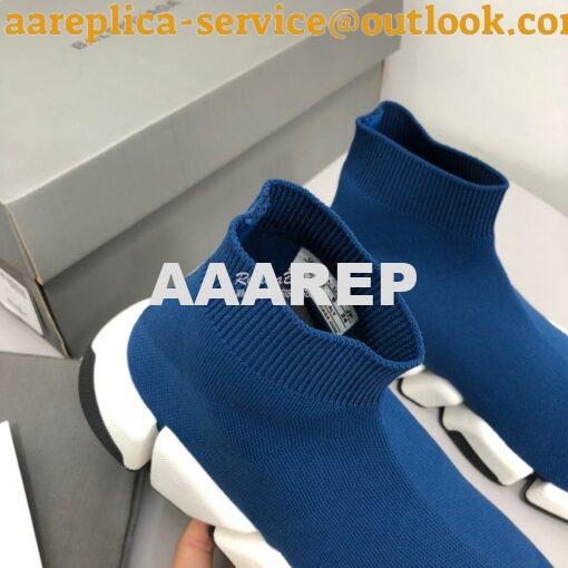 Replica Balenciaga Speed 2.0 Sneaker 617196 Blue 6