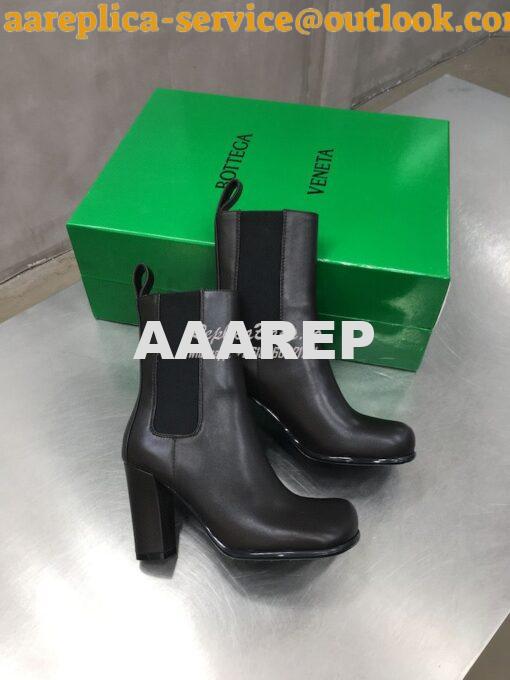 Replica Bottega Veneta BV Storm Leather Chelsea boots 677271 Fondant 4