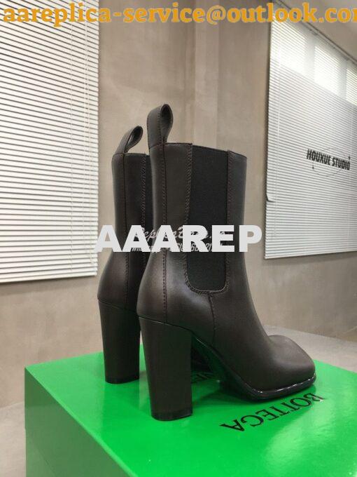 Replica Bottega Veneta BV Storm Leather Chelsea boots 677271 Fondant 6