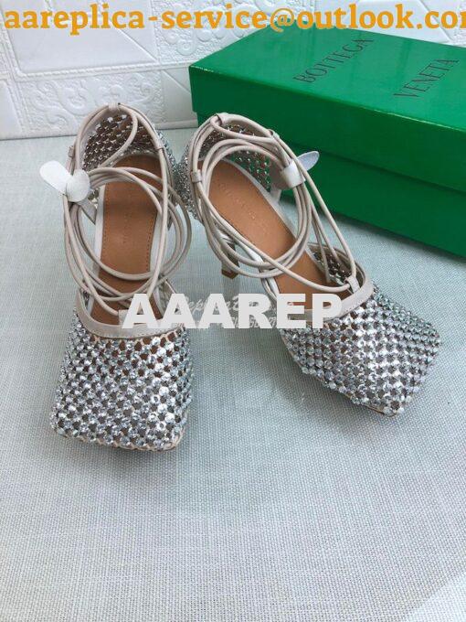 Replica Bottega Veneta BV Sparkle Stretch Rhinestone Mesh 667206 Toile 3