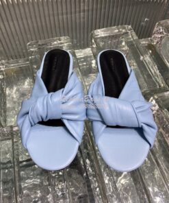 Replica Balenciaga Drappy Padded Leather Mules 638250 2