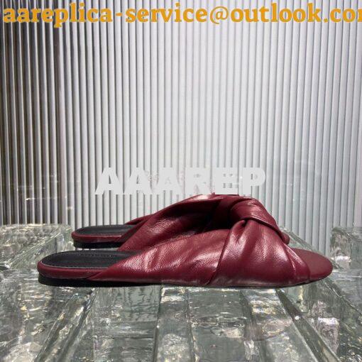 Replica Balenciaga Drappy Padded Leather Mules 638250 14