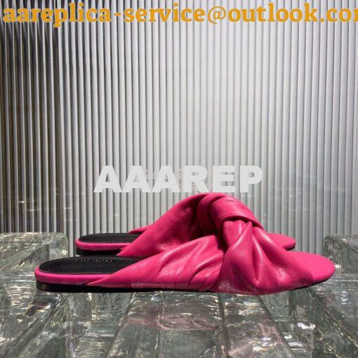 Replica Balenciaga Drappy Padded Leather Mules 638250 26