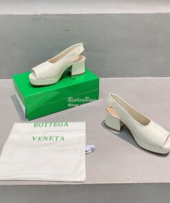 Replica Bottega Veneta BV Stack Slingback Lambskin 658957 Creme