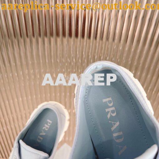 Replica Prada Nylon Gabardine Sneakers 1E260M Blue 7