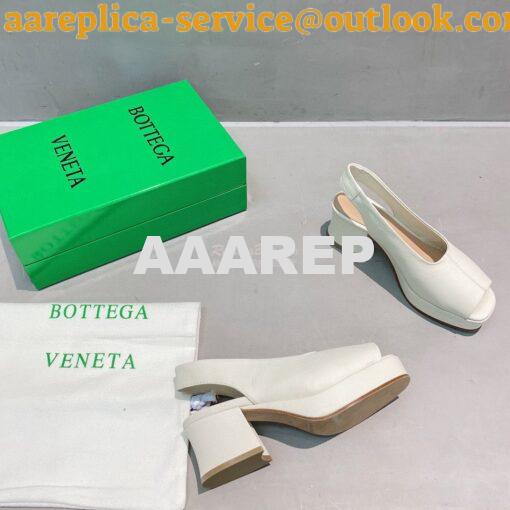 Replica Bottega Veneta BV Stack Slingback Lambskin 658957 Creme 6