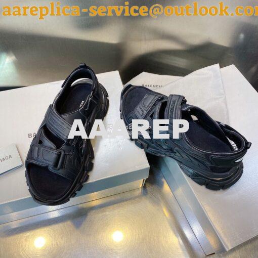 Replica Balenciaga Track Sandals 617542 Black 2