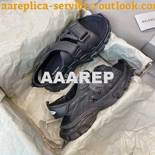 Replica Balenciaga Track Sandals 617542 Black 3