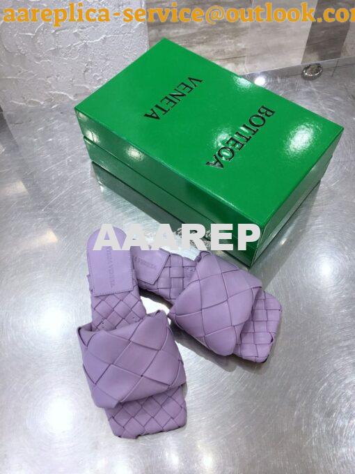 Replica Bottega Veneta BV Lido Flat Sandals 608853 Lavender 3