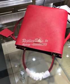 Replica Prada Double Medium Saffiano Leather Bag 1ba212 Red 2