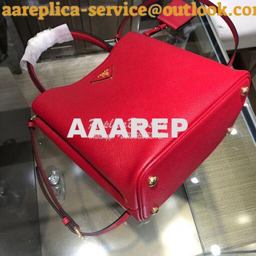 Replica Prada Double Medium Saffiano Leather Bag 1ba212 Red 4