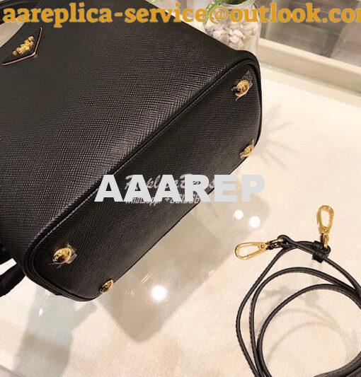 Replica Prada Double Medium Saffiano Leather Bag 1ba212 Black 8