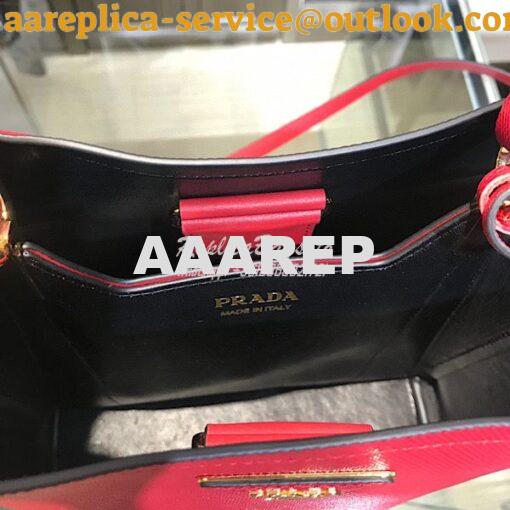 Replica Prada Double Medium Saffiano Leather Bag 1ba212 Red 7