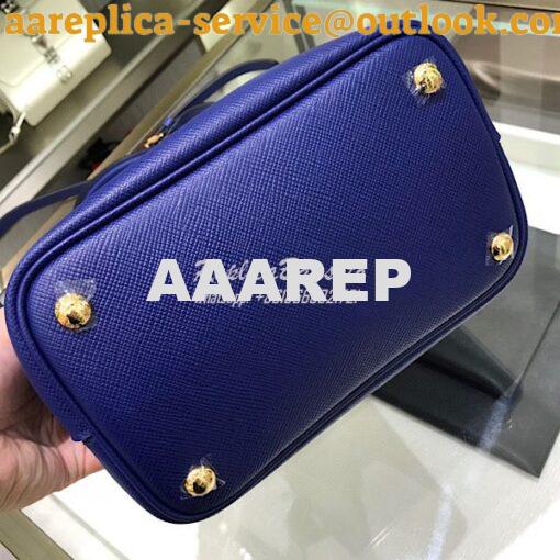 Replica Prada Double Medium Saffiano Leather Bag 1ba212 Blue 9