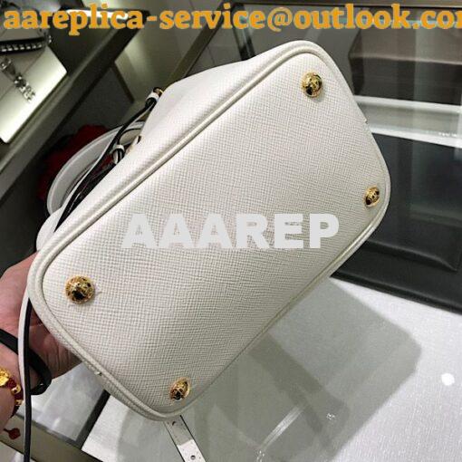 Replica Prada Double Medium Saffiano Leather Bag 1ba212 White 8