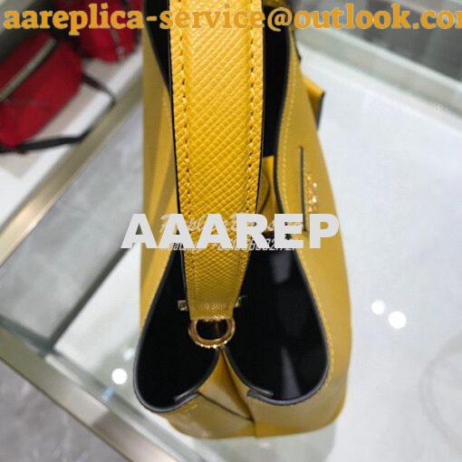 Replica Prada Double Medium Saffiano Leather Bag 1ba212 Yellow 6