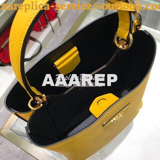 Replica Prada Double Medium Saffiano Leather Bag 1ba212 Yellow 8