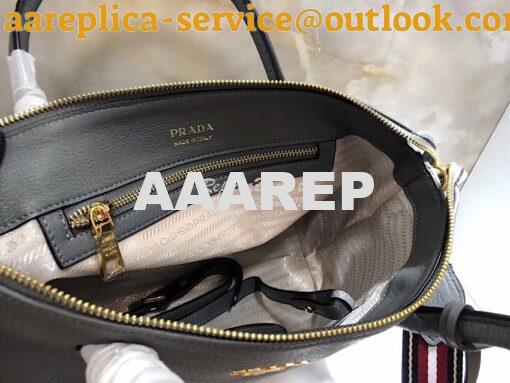 Replica Prada Daino Leather Tote Bag 1BA157 Grey 4