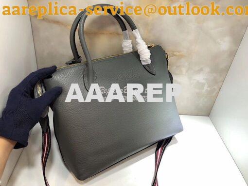 Replica Prada Daino Leather Tote Bag 1BA157 Grey 8