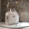 Replica Prada Diagramme Leather Handbag 1BA165 Black 10