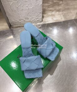 Replica Bottega Veneta BV Lido Sandals Heel 608854 Baby Blue