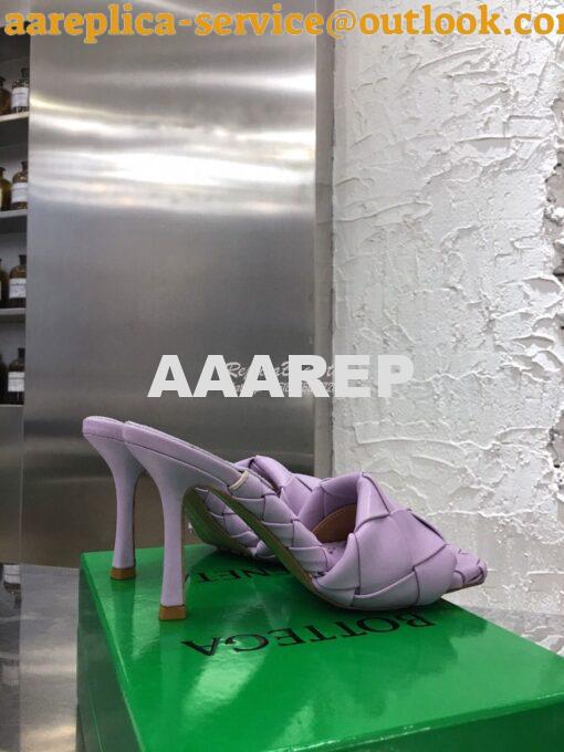 Replica Bottega Veneta BV Lido Sandals Heel 608854 Lavender 2