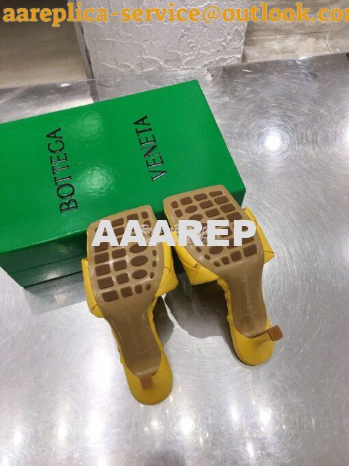 Replica Bottega Veneta BV Lido Sandals Heel 608854 Yellow 7