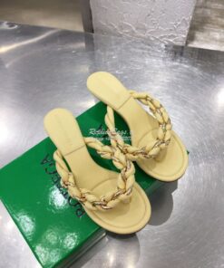 Replica Bottega Veneta BV Dot Sandals 659002 Lemonade