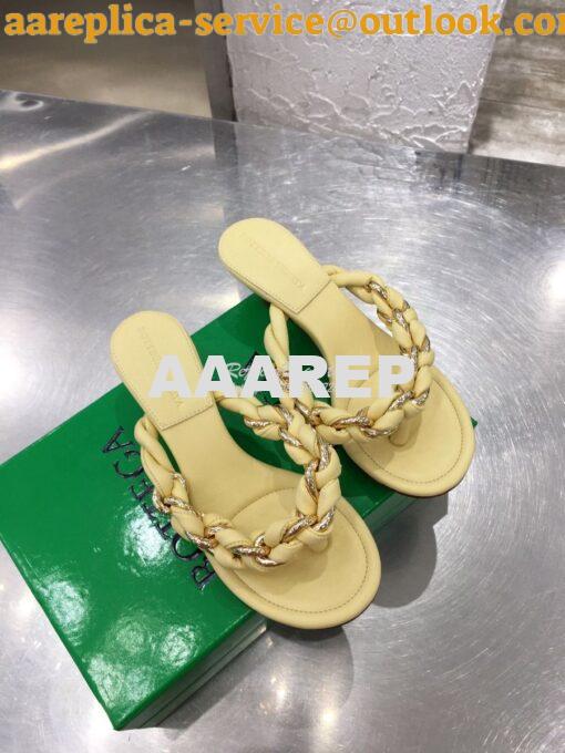 Replica Bottega Veneta BV Dot Sandals 659002 Lemonade