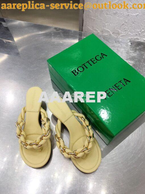 Replica Bottega Veneta BV Dot Sandals 659002 Lemonade 3