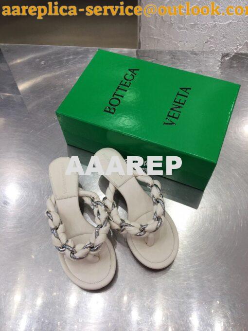 Replica Bottega Veneta BV Dot Sandals 659002 White