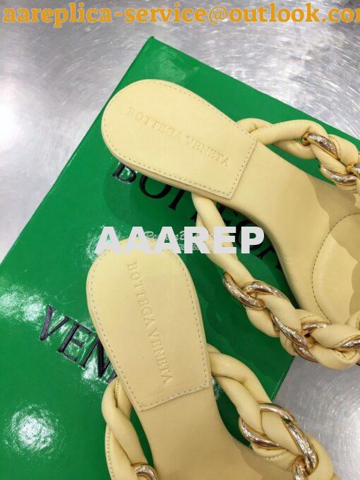 Replica Bottega Veneta BV Dot Sandals 659002 Lemonade 7